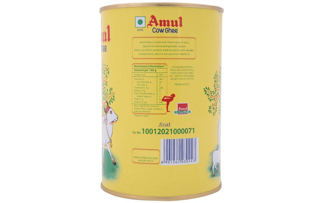 Amul Cow Ghee    Tin  1 litre